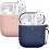 Θήκη σιλικόνης για Airpods2, αντιολισθητική λαβή, ανθεκτική στους κραδασμούς, με 1