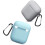 Capa protetora de silicone macio para AirPods: moldada com precisão para um encaixe perfeito, resistente a impactos e com LED frontal visível. 3
