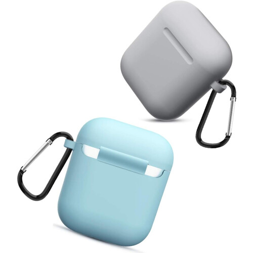 Capa protetora de silicone macio para AirPods: moldada com precisão para um encaixe perfeito, resistente a impactos e com LED frontal visível. 2
