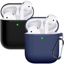 Airpods Companion: Pehmeä silikonisuojus, tarkasti muovattu saumattoman istuvuuden takaamiseksi, kestävä iskunkestävä kotelo Airpods2:lle,