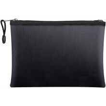 Secure Document Protection, Water Resistant Fireproof Safe Box, Fire Retardant Fiberglass Casual Design Zipper Closure for Fireproof Money Bag
