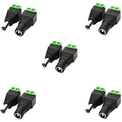 Συνδετήρας DC Barrel Jack 5.5Mm X2.1Mm, DIY DC ακροδέκτης για κάμερα CCTV, λωρίδα LED ή άλλες