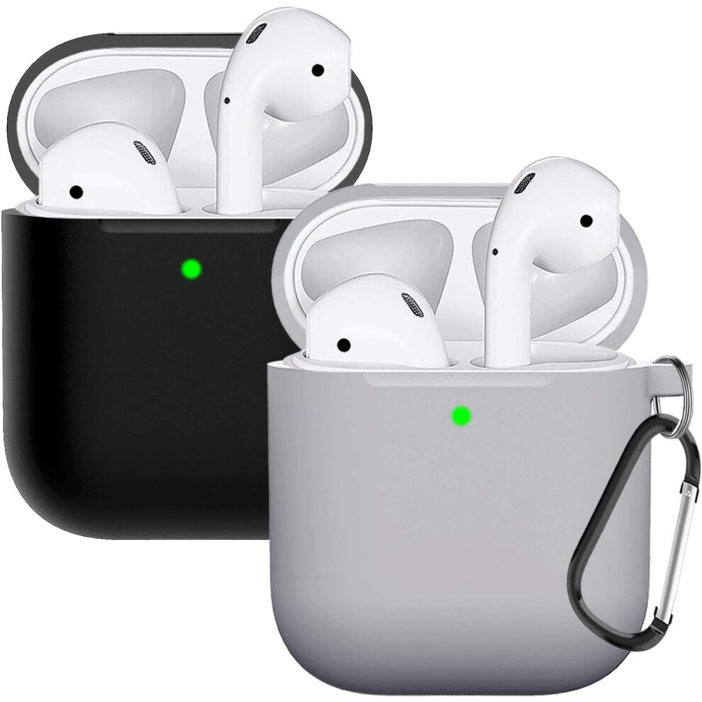 Silicone Case For Airpods 2, Anti-Slip Grip Shock Resistant Case With Precise Cutout For Lighting Port And Front Led Visible 9012494426250