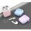 Θήκη σιλικόνης για Airpods2, αντιολισθητική λαβή, ανθεκτική στους κραδασμούς, με 6