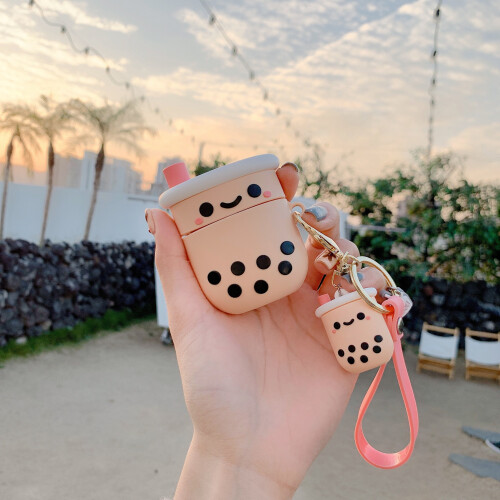 Χαριτωμένη θήκη Airpods με σχέδιο κινουμένων σχεδίων 3D, μαλακή προστατευτική θήκη