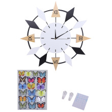 Horloge au charme artistique, cadre en métal traité anticorrosion, silencieuse (sans tic-tac), idéale pour la décoration du salon, de la chambre
