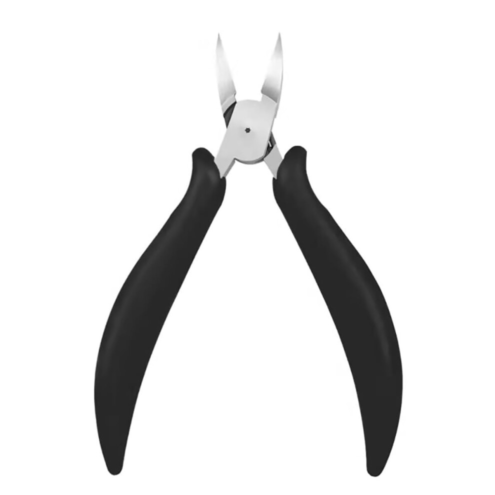 Stainless Steel Ingrown Toenail Clipper with Curved Eagle Beak Tip and Ergonomic Handle for Thick Nails