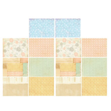 14 folhas de papel estampado floral retrô para artesanato, scrapbooking e álbuns de fotos (7 estampas, 2 folhas de cada).