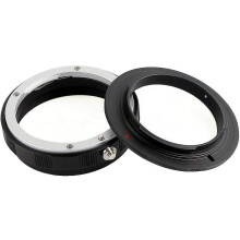Adattatore per anello macro inverso in metallo da 52 mm, convertitore per obiettivo con attacco fotocamera + anello di protezione per attacco