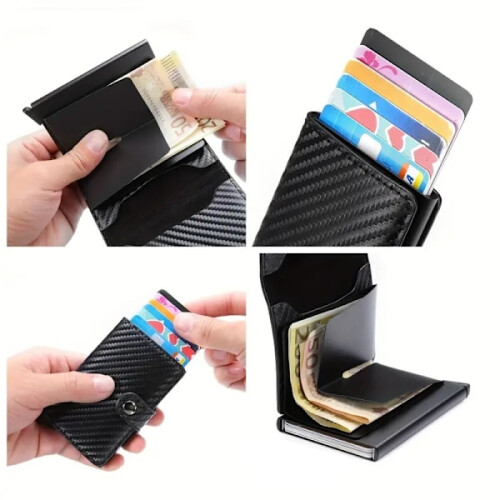 RFID Kortholder - Fits5Cards - Vælg farve! Mørkeblå 2