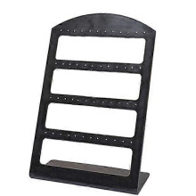 24/48 huller øreringe display smykkeholder smykkedisplay stativ akryl organizer sort48
