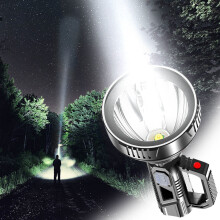 USB-aufladbare Taschenlampe, leistungsstarke tragbare LED-Lampe, wasserdichtes ABS-Gehäuse, ideal für Outdoor-Aktivitäten wie Camping, Wandern und
