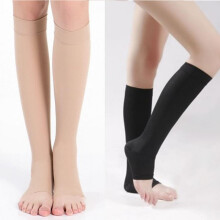 2 Pairs Compression Stockings Ultra Sheer TED Style Hose for Women and Men - Knee High for Swelling, Soreness, Maternity, Pregnancy and Nurses
