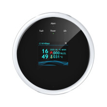 Smart Wi-Fi Gas Leak Detector & Fire Alarm, LCD Display, App Control, Voice Prompt, Sound & Light, Wall Mounted, Compatible with Natural Gas/LPG