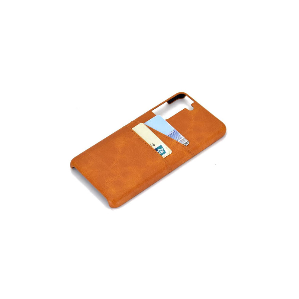 Smooth Case With Card Slot - Compatible With Samsung Galaxy S21 Light Brown 9773935917255