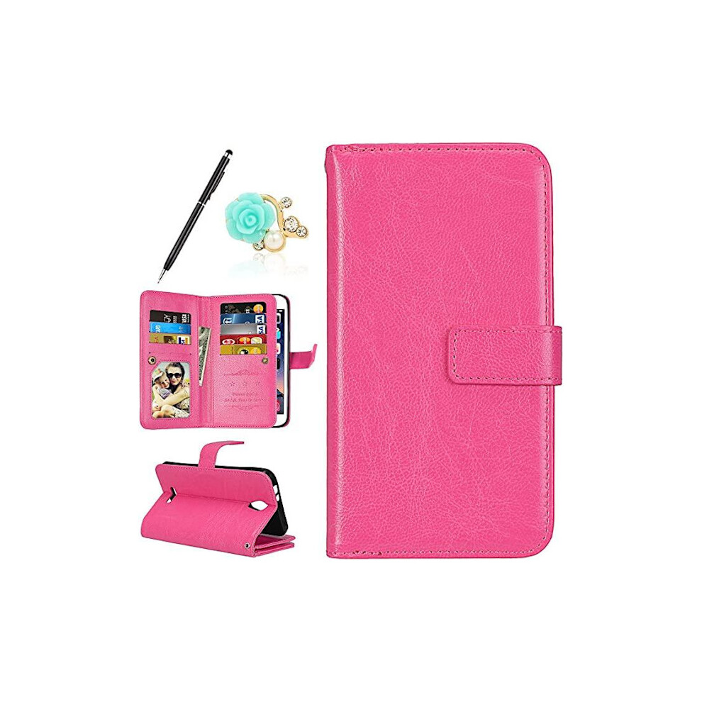 Compatible With Iphone Se 2020 - Practical Robust 9-Card Wallet Case Pink 9773935917026