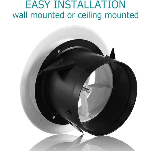 Adjustable Air Vent Covers Round Ceiling Vent Bathroom Extractor Fan Vent Cover 1