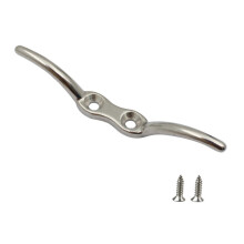 Ruibeauty Rope Cleat Hook Hardware Flag Pole Accessory Stainless Steel Halyard Polished
