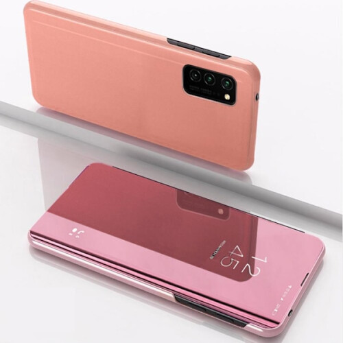 Compatibel met Samsung A52 / A52 5G / A52s - Smart Clear View Case - Roze 1