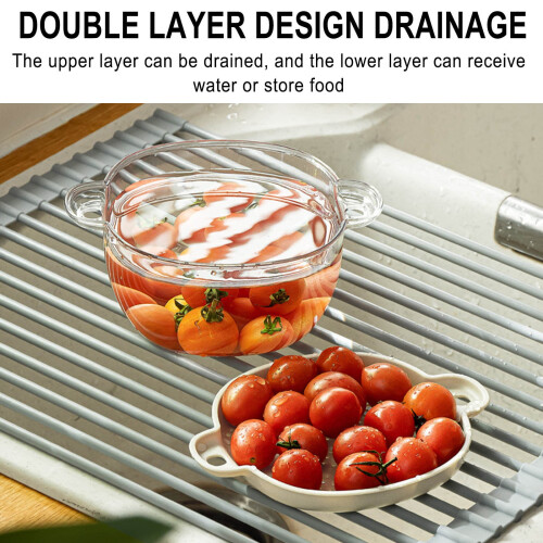 Kayannuo Kitchen Gadgets Clearance: Σετ μπολ διπλής στρώσης από πλαστικό, αποσπώμενο, συμβατό με 1