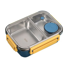 Boîte à lunch Tahtuvzn304 en acier inoxydable, portable et hermétique, compatible micro-ondes, idéale pour les étudiants et les bureaux, idée
