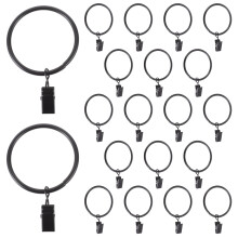 20pcs Hanging Curtain Ring Metal Curtain Hooks Practical Curtain Accessories