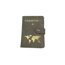 RFID-blocking passport holder - secure travel wallet Khaki