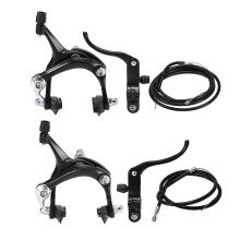 2Sada brzd pro silniční kolo Cruiser, sada brzd na kolo, sada třmenových brzd na kolo, boční brzdy pro většinu kol Fixie, černá, přední a