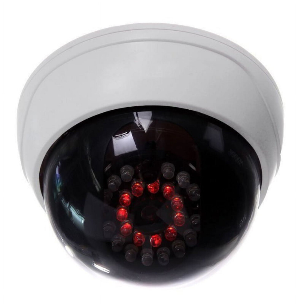 Indoor Cctv Fake Dummy Dome Security Camera With Ir Leds White 9058772057075