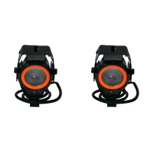 2X U7 Electric Scooter LED Spotlight Highlight Flashing Angel Eyes Motorcycle LED Light for Electric Scooter Remodel A