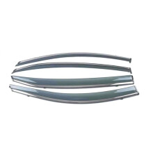 Window Visor Rain Guards with Chrome Trim for Sylphy B18 20202023 Wind Deflectors