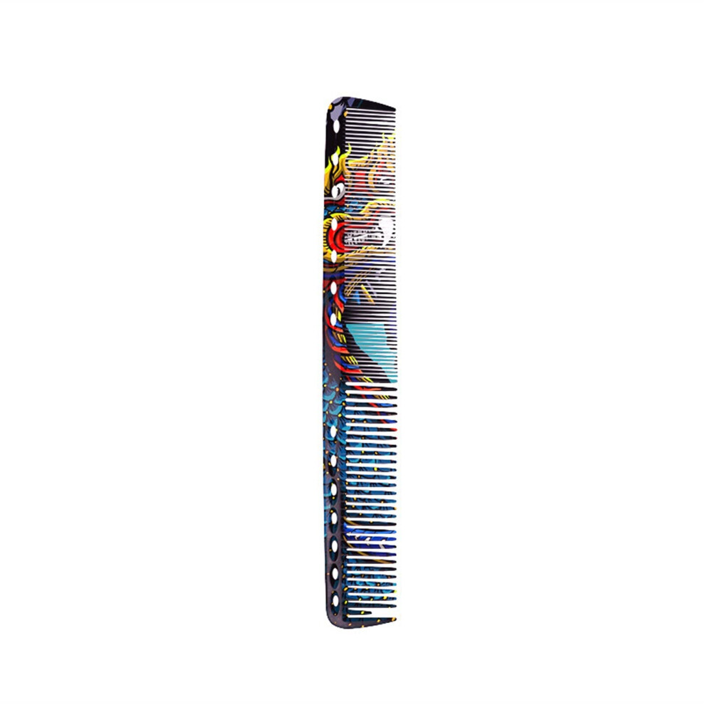 Hair Cutting Comb with Rounded Teeth Professional Salon Comb Dragon Pattern for All Hair Types