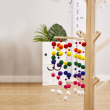 Pom Pom Garland Rainbow Colors Nursery Decor Tangle Free Birthday Party Decorations Carnival Decor Photo Prop Easy To Hang Customizable Room Decor