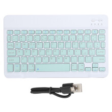 Teclado inalámbrico ultradelgado, conexión Bluetooth estable que garantiza un emparejamiento de dispositivos sin problemas, batería recargable que