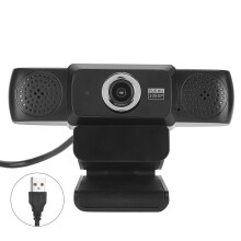 Computerwebcam met microfoon, plug-and-play, brede compatibiliteit, beeldverbetering, schattig ontwerp, ruisonderdrukking, privacykapje, 1080p