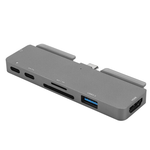 Precision Crafted 7-In-1 Usb C Hub For Your Versatile Connectivity Needs, Space-Saving Multi-Function Docking Station With High-Resolution HdmI Output 2