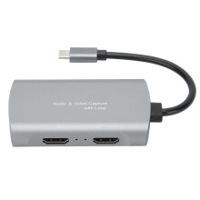 HDMI To USB C Video Capture Card Supporting 1080P 60FPS With Ultra Low Latency Screen Sharing Plug And Play Portable Recorder For Live Streaming Game