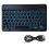 Portable Wireless Keyboard with Rechargeable Battery, Backlit Universal Keyboard for iOS, Android, Windows Devices 1