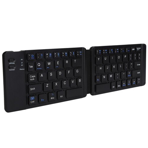 Rechargeable Wireless Keypad Foldable Bluetooth Keyboard With Cloth Hinge Multifunctional Tablet For Android System Portable Travel Friendly Design 1