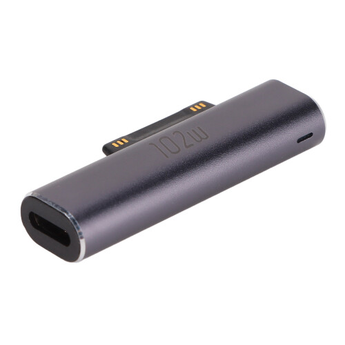 Μαγνητικό καλώδιο φόρτισης για Microsoft Surface, θηλυκό USB C σε Surface προσαρμογέα με 2