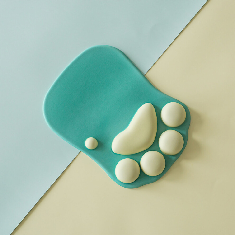 Smooth Lycra Covering Mouse Pad, Environmental Friendly With Anti-Skid Rubber Base, Ergonomic Wrist Support Design For Pain Relief In Office & Home 9147006735978