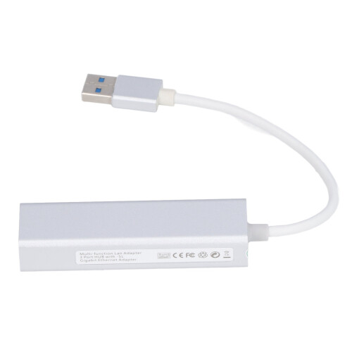 USB Hub With Gigabit Ethernet Port Compact Design Fast Data Transfer Network Connection Energy Efficient Superspeed Data Support For Windows Macbook 1