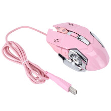 Instelbare DPI gamingmuis met snoer, RGB LED-achtergrondverlichting, optische muis met programmeerbare knoppen, ergonomisch ontwerp voor Windows