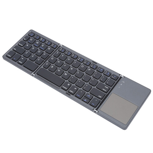 Wireless Foldable Keyboard With Bluetooth Compatibility, Pocket-Sized Sensitive Touchpad Ultra Lightweight Foldable Keyboard For Multi Devices 1