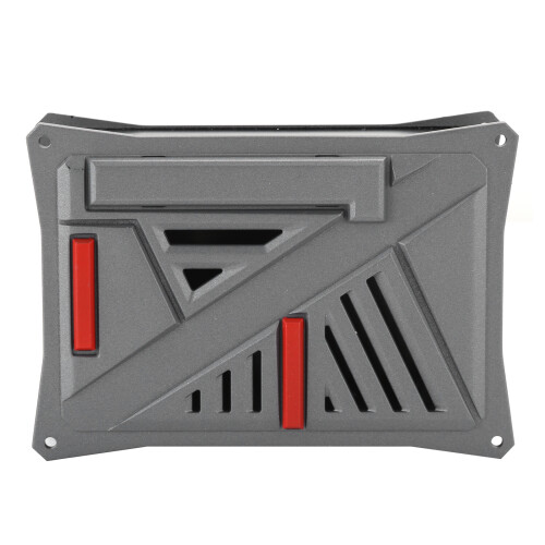Cooling Case For Raspberry Pi 4B, Low Profile Stackable Fan Supported Aluminum Alloy Enclosure With Passive Heatsink, Universal Mountable Silent Effic 2