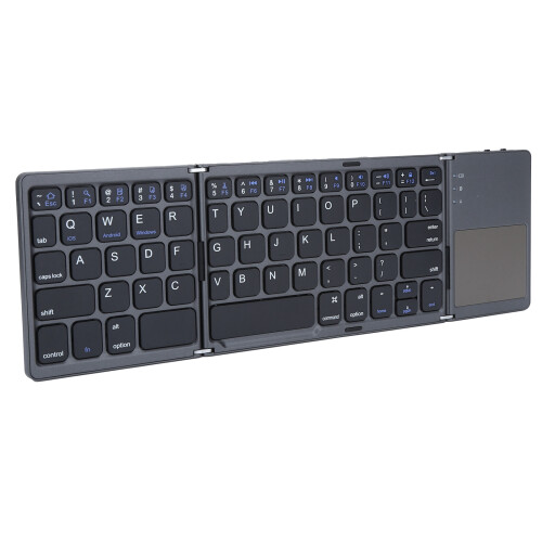 Wireless Foldable Keyboard With Bluetooth Compatibility, Pocket-Sized Sensitive Touchpad Ultra Lightweight Foldable Keyboard For Multi Devices 2
