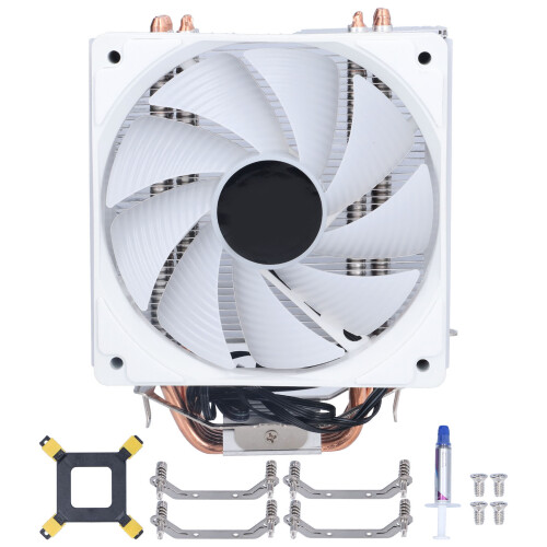 Efficient Cpu Cooler, Aghp Technology, Hydraulic Bearing Silent Heat Dissipation, Fin Process, Dual Platform Compatibility
