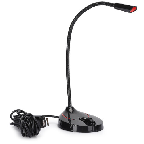 Verstelbare zwanenhals, robuuste USB-microfoon voor professionele opnames.