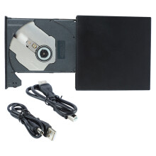 Graveur CD externe USB 2.0, lecteur/graveur optique silencieux et économe en énergie pour ordinateur portable, lecteur CD/DVD Plug and Play