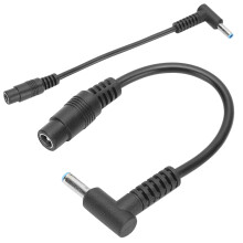 Female to Male Connector Tip Adapter, Charging Connector DC Power Converter 5.5x2.1mm Female to 4.5x3.0mm Male, Replacement Power Cord with 90 Degree